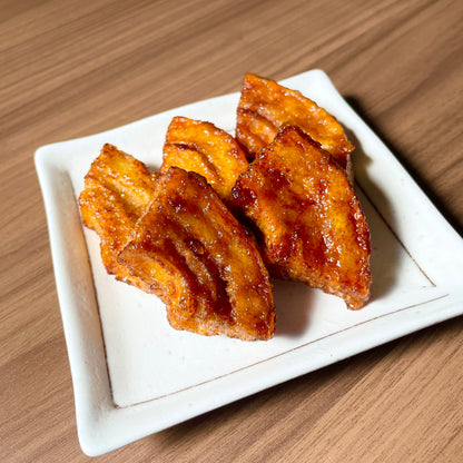 Teriyaki-style wheel-shaped gluten